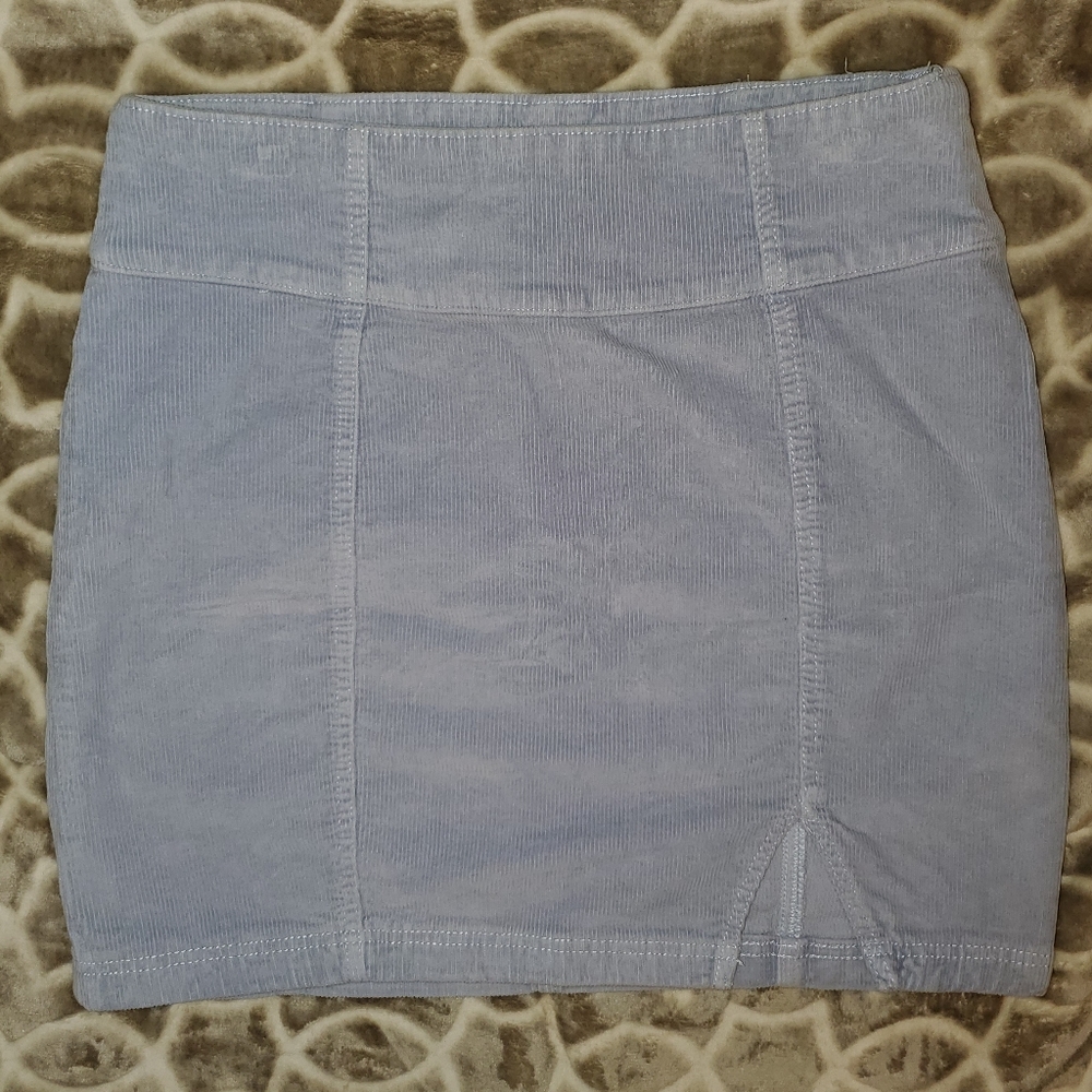 5 for $25 | SO Juniors Front Slit Corduroy High Rise Mini Skirt